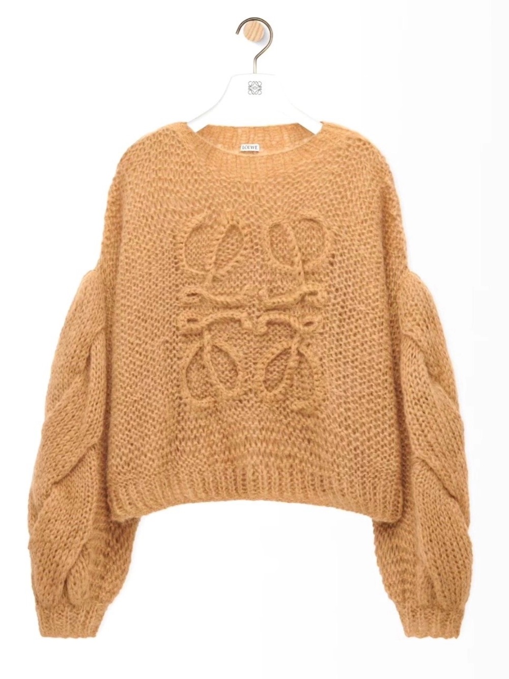 Loewe Camel Mohair-Blend Sweater